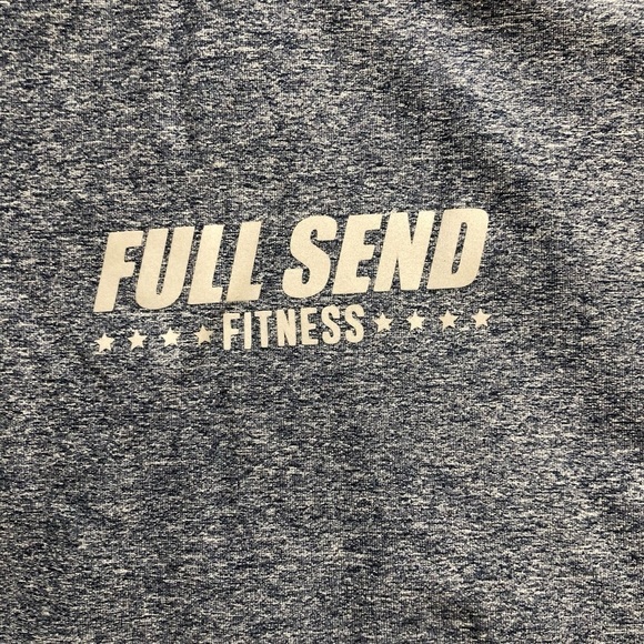 Full Send Fitness Short Sleeve Crewneck Tee Gray XL - Picture 3 of 5